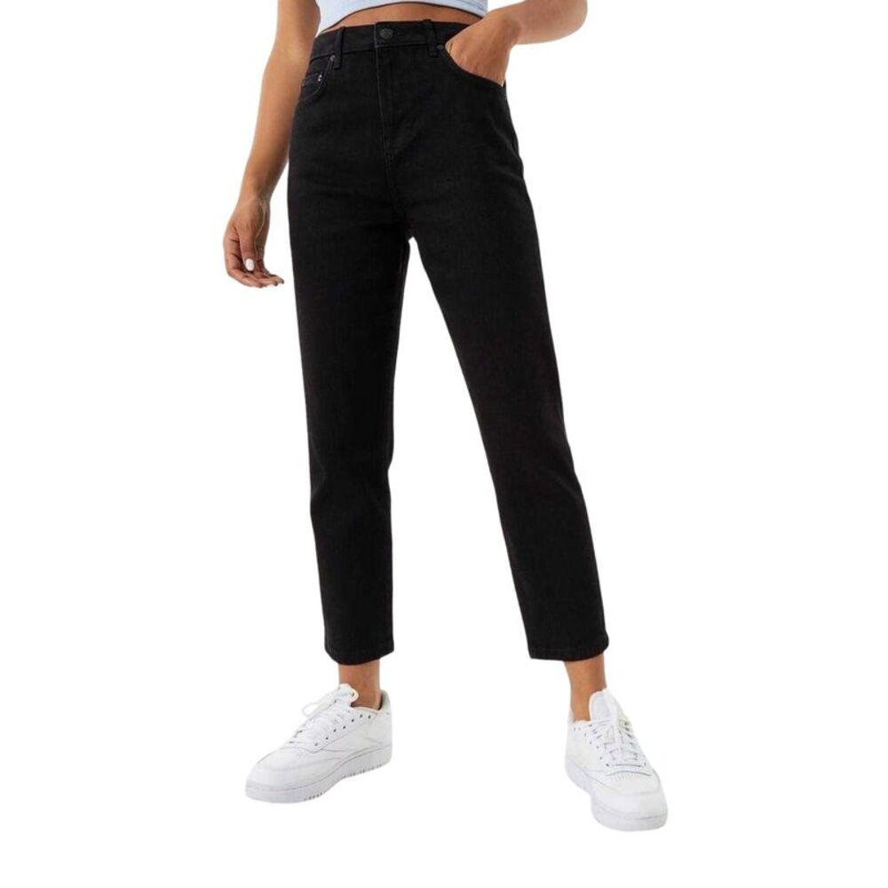 Jack Wills Womens/Ladies Stella Denim High Rise Slim Jeans / Solid Black